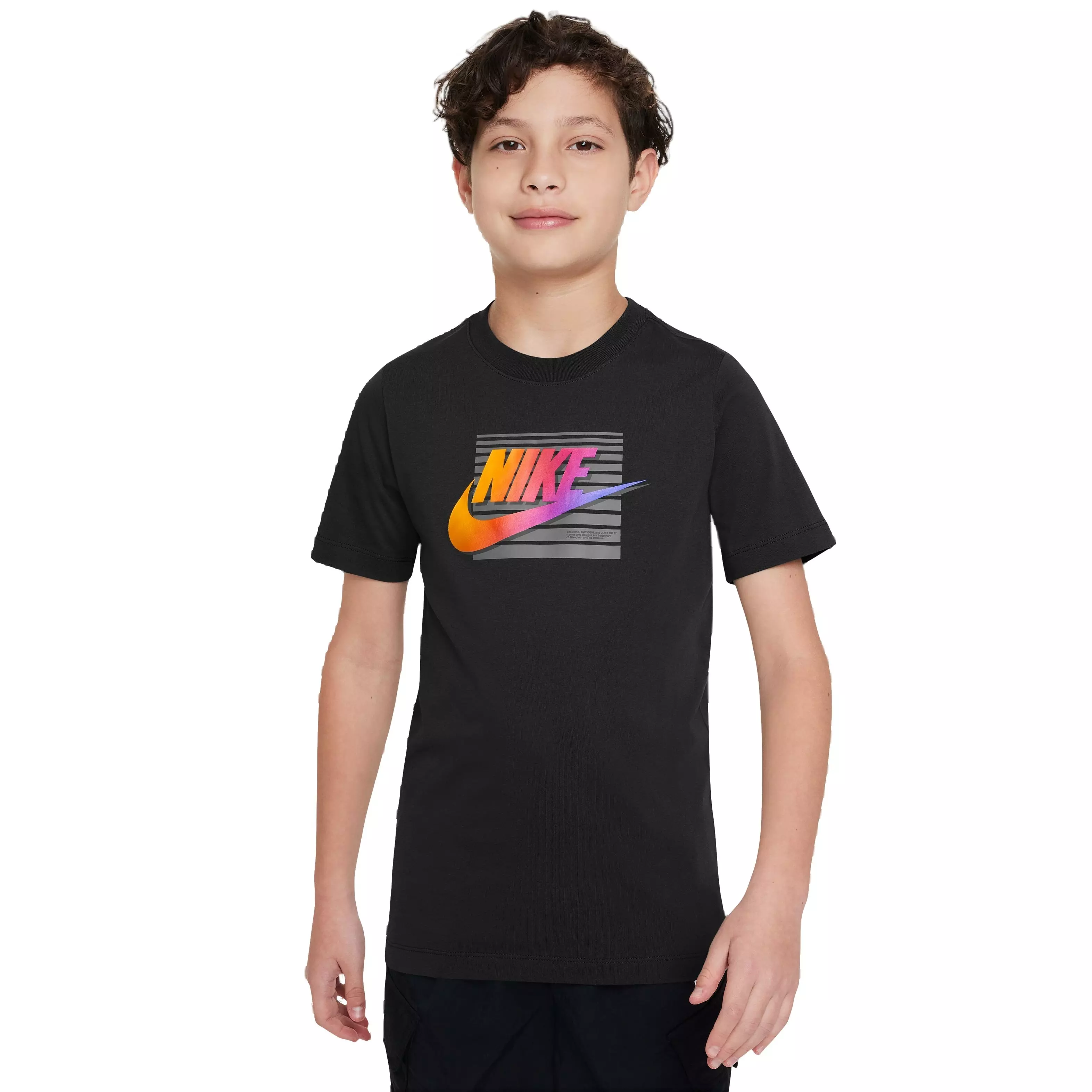 Nike Kids Sportswear Futura Retro T Shirt Small Black